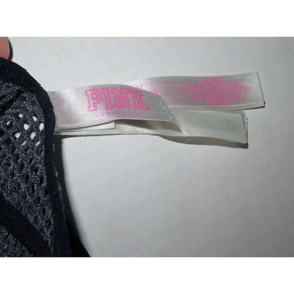 Victoria's Secret Womens Sz M Gray Heather Seamless Unlined Racerback Sports Bra - Picture 8 of 8